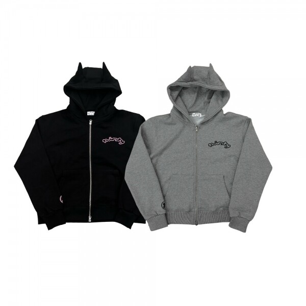틴스튜디오,THIRSTY MXNG-NX-NYXNG HOOD ZIP-UP BLACK