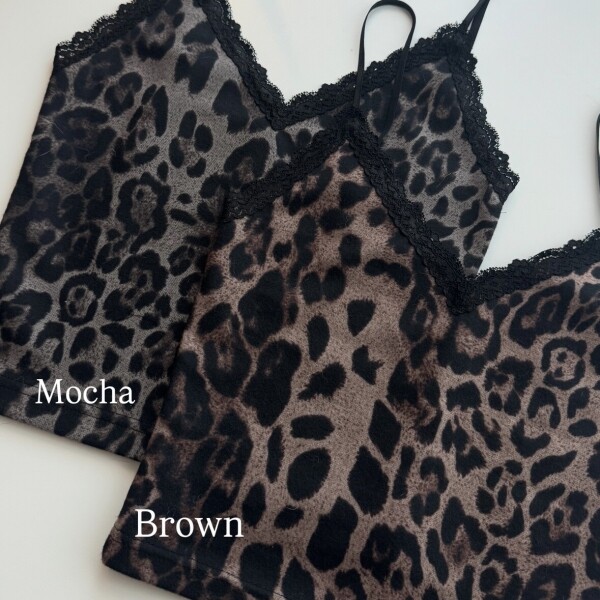 틴스튜디오,2Am leopard lace sleeveless_2colors